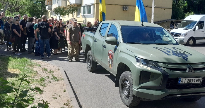 Прощання з військовослужбовцем Юрієм Морозом. Фото: Іван Самойленко/Facebook.