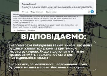 Табурець відповів на запитання мешканців області, пов’язані з відключенням електроенергії — Новости Черкасс