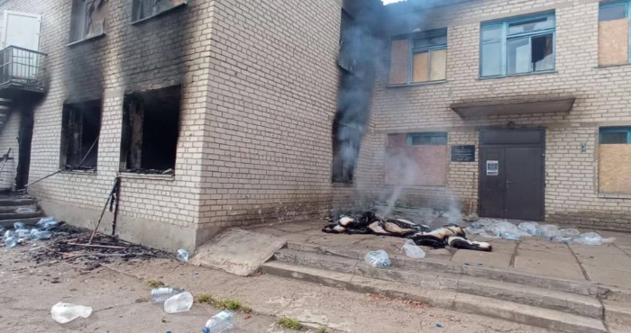 Дитсадок у Золотій Балці після обстрілу росіян / Херсонська ОВА