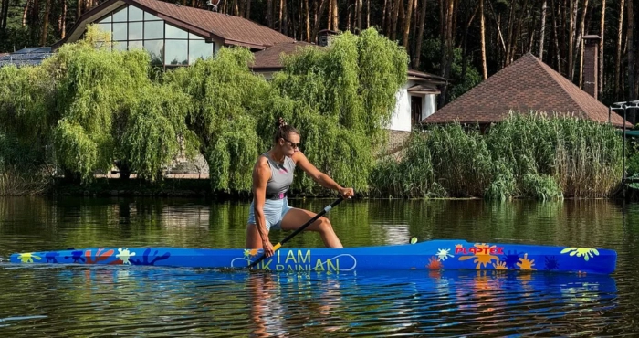 Херсонська каноїстка Анастасія Рибачок. Фото: Facebook.