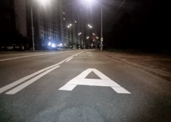 У Голосіївському районі облаштували нову смугу громадського транспорту