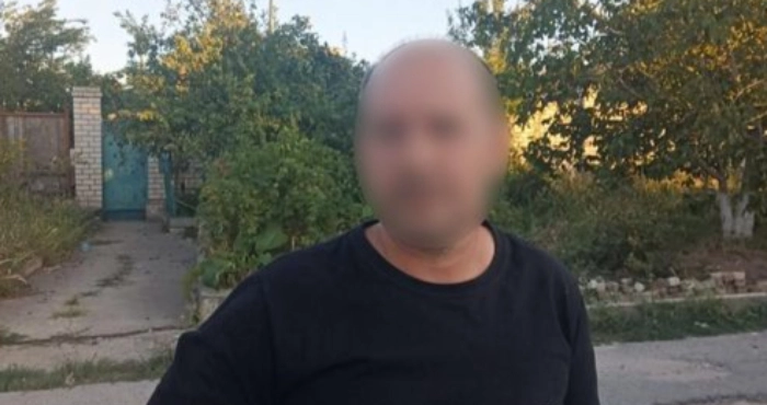 Затриманий херсонець. Фото: Національна поліція України.