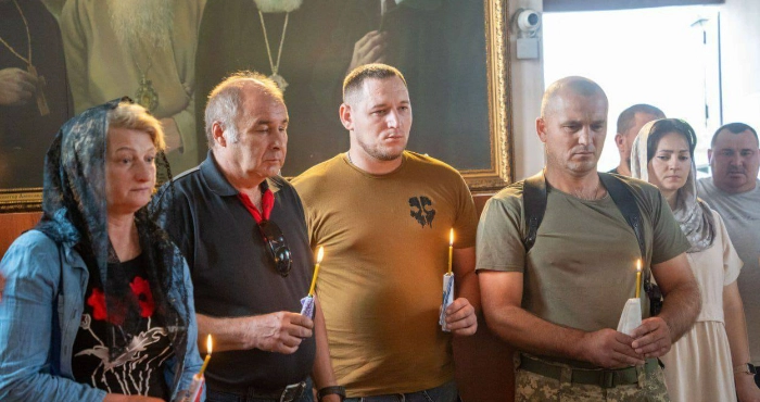 Прощання з Дмитром Біланом та Юрієм Тупалом. Фото: Херсонська МВА/Telegram.