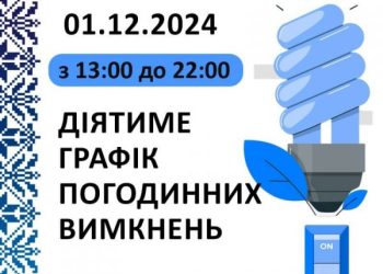 1 грудня по Черкаській області будуть застосовані графіки погодинних відключень — Новости Черкасс