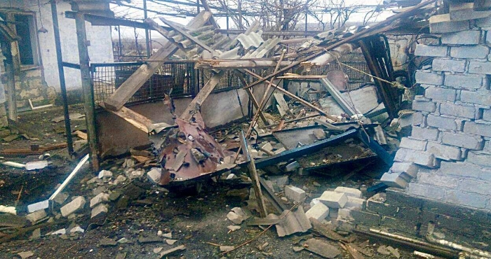 Руйнування після російських обстрілів у Бериславському районі / Фото Херсонської ОВА