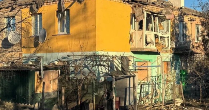 Білозерка після обстрілу росіян 14 грудня 2024 року / Фото Херсонської ОВА