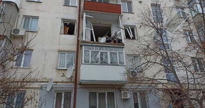 Будинок у Новій Каховці, який обстріляли росіяни / Сергій Дудник