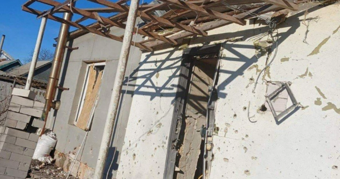 Обстріляний приватний будинок