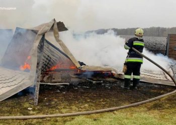 У громаді біля Тернополя за день двічі сталася пожежа. Фото