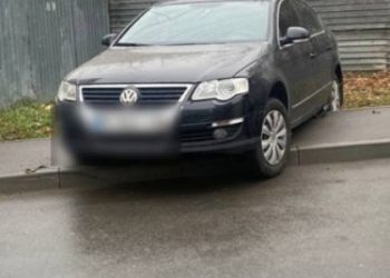 З’явилося відео, де п’яна львів’янка ледь не збила дітей на тротуарі