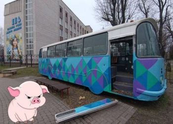 Невідомі пошкодили історичний автобус на території черкаського водопарку — Новости Черкасс