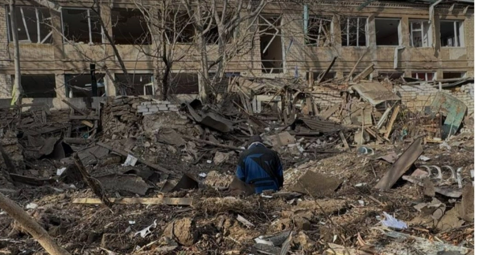 Наслідки обстрілу / Херсонська МВА