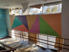 Наслідки обстрілу університету / Олександр Співаковський