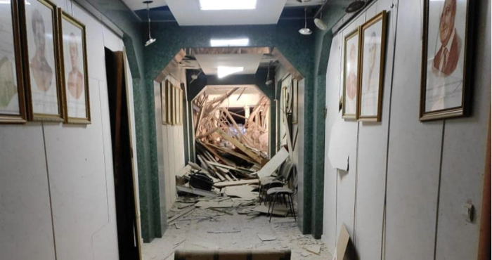 Наслідки обстрілу університету / Олександр Співаковський