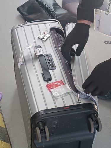 Службовий пес львівських прикордонників знайшов наркотики у валізі киянки – 01