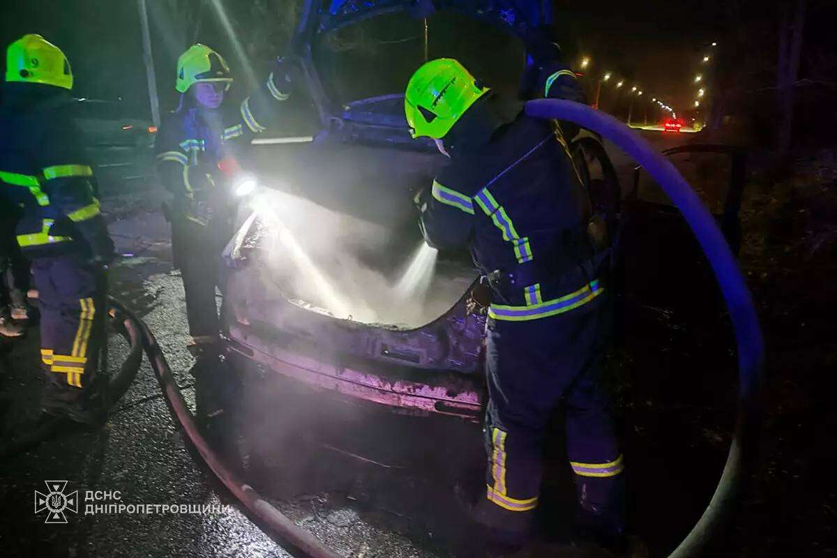 Пожежа в електромобілі
