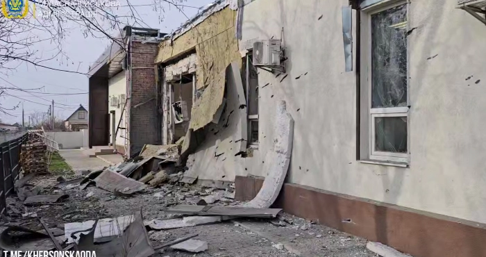 Обстріл Чорнобаївки на початку квітня 2025 року / Херсонська ОВА