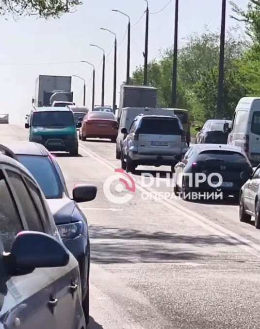 Затори на вулицях Каруни та Янтарній