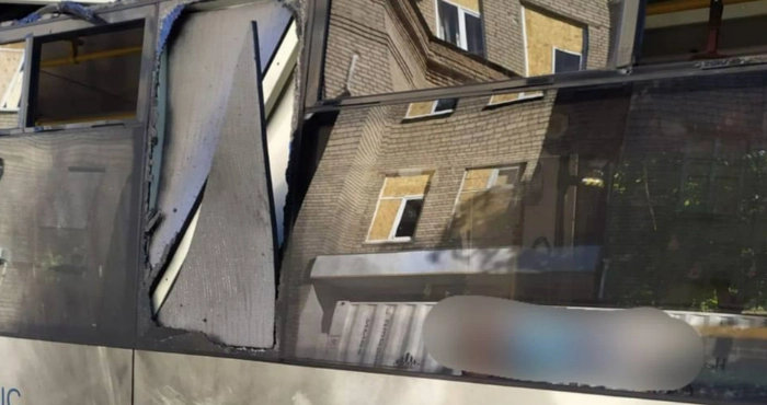 Наслідки атаки на пасажирський автобус / Херсонська МВА