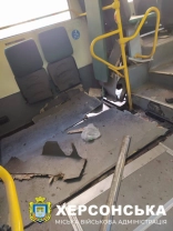 Наслідки атаки дрона / Херсонська МВА