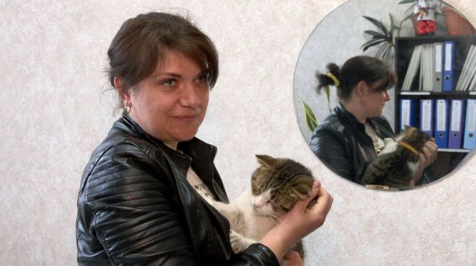 Василина Лозова і кіт Мурчик. Суспільне Черкаси