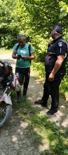 Екоінспектори склали протокол на мотоцикліста за в’їзд на територію ”Сколівських Бескидів” – 01