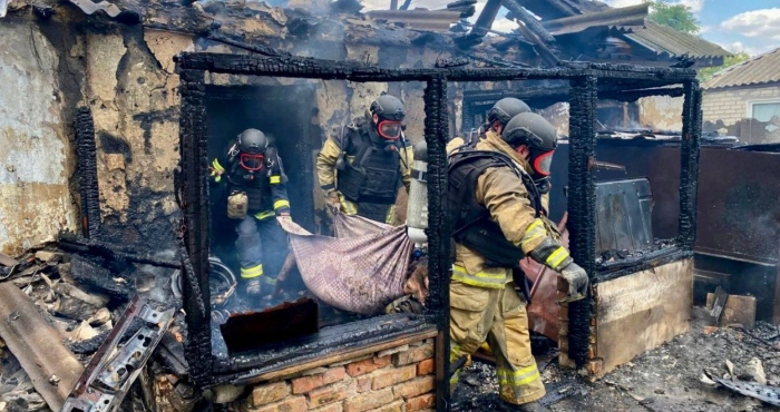Пожежі через обстріли росіян / ДСНС України
