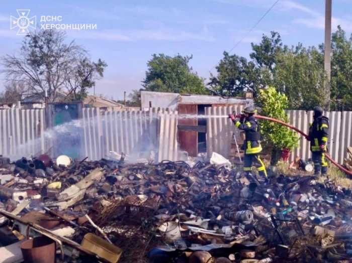 Пожежі через обстріли росіян / ДСНС України