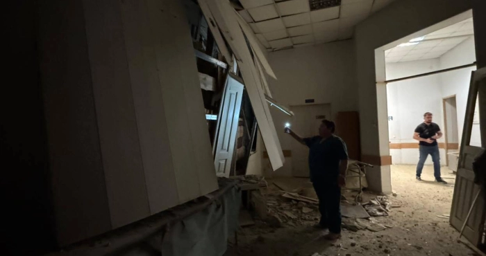 Лікарня після російського обстрілу ввечері 1 липня / Херсонська ОВА