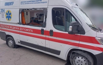 Наслідки атаки дрона / Херсонська ОВА