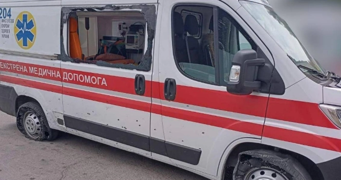 Наслідки атаки дрона / Херсонська ОВА