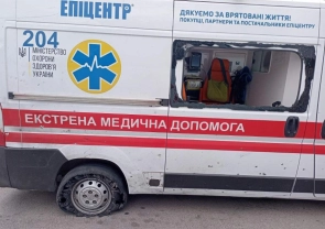 Наслідки атаки дрона / Херсонська ОВА