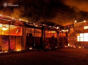 Ліквідація наслідків обстрілу / ДСНС України