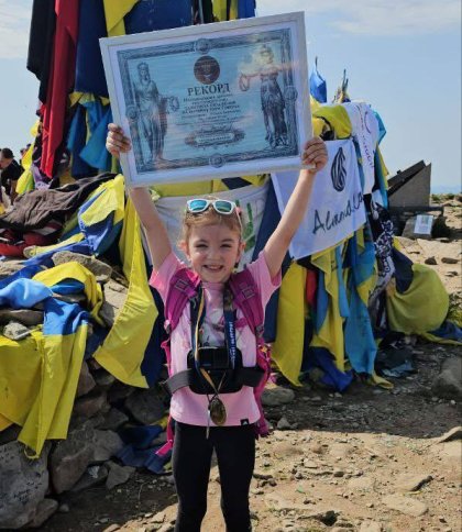 Рекорд України: 5-річна львів’янка підкорила Говерлу