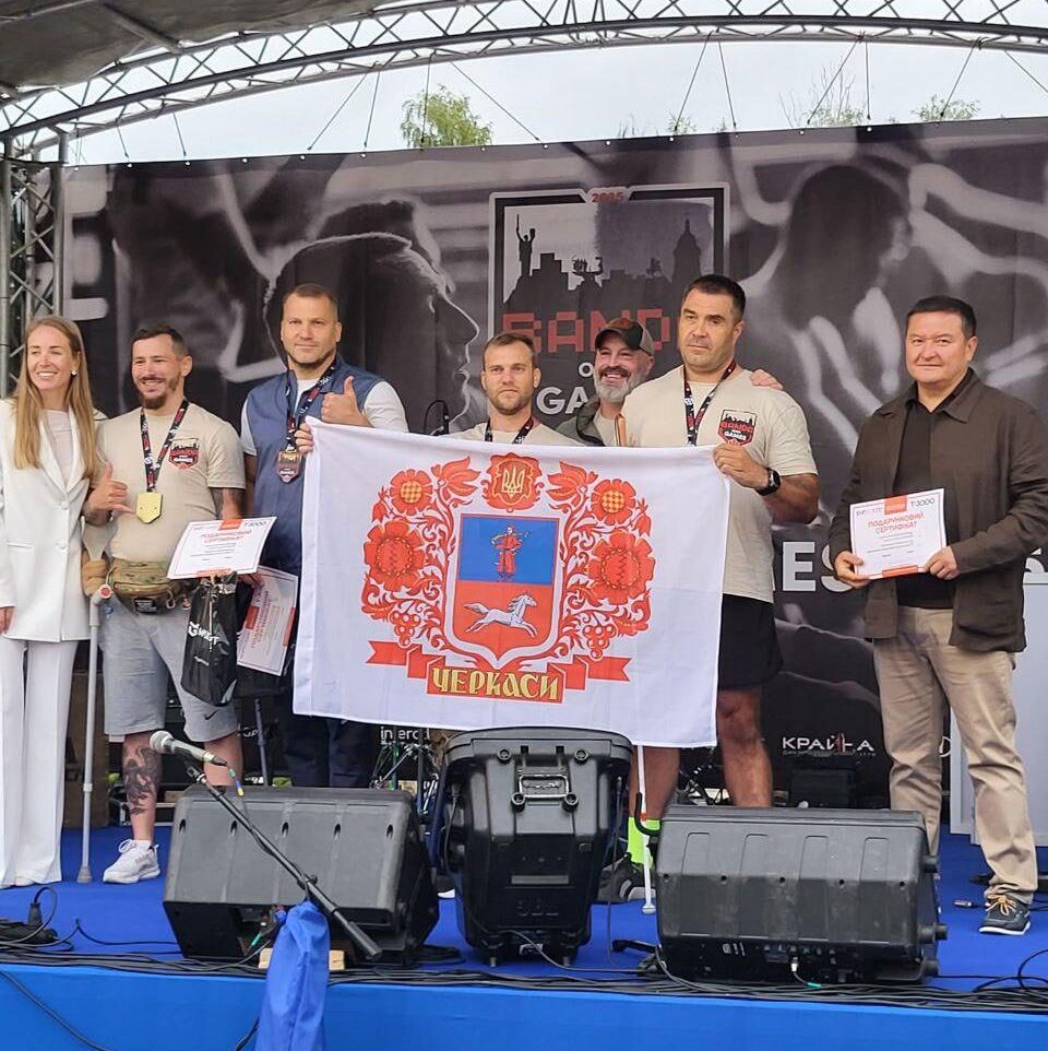 черкащанин на змаганнях для ветеранів