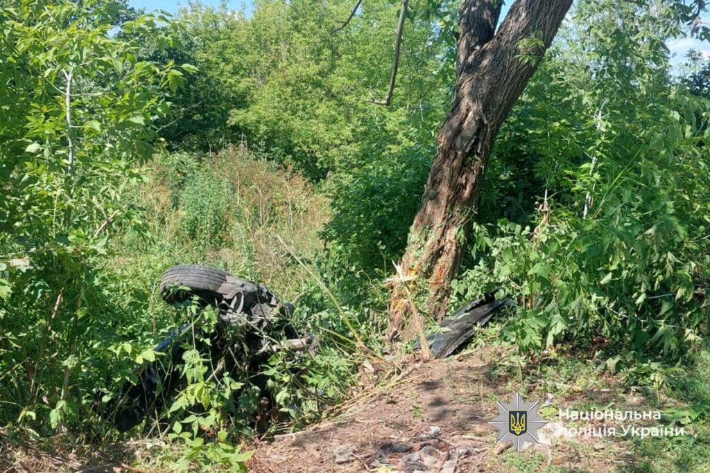 машина врізалася у дерево 2 серпня