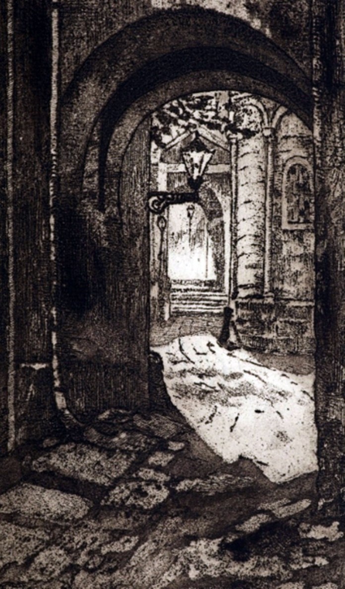 Вірменська катедра у Львові, автор Ванда Коженьовська, 1917 рік.