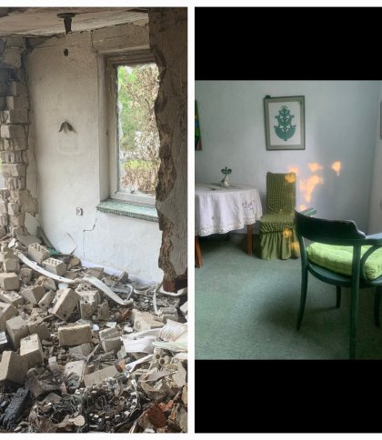 Уламки російської ракети знищили будинок відомого львівського художника