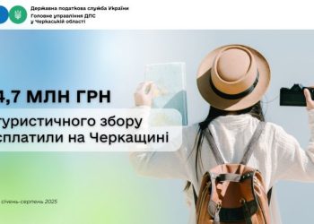 4,7 млн грн туристичного збору сплатили на Черкащині з початку року — Новости Черкасс