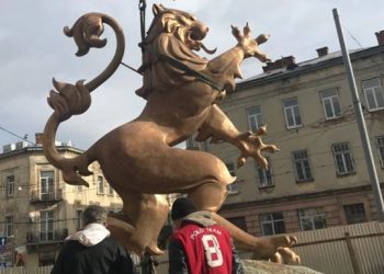 У Львові з’явився пам’ятник лева з герба ЗУНР