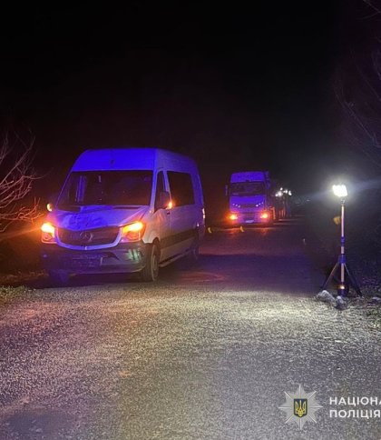 69-річний пішохід загинув через наїзд мікроавтобуса на Львівщині