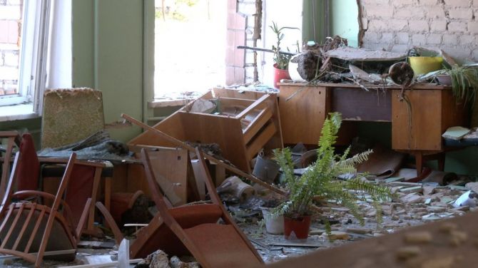 Зруйнований Смілянський технологічний фаховий коледж внаслідок атаки армією РФ, 29 червня 2025 року. Суспільне Черкаси