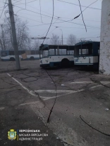 Наслідки нічного обстрілу / Херсонська МВА