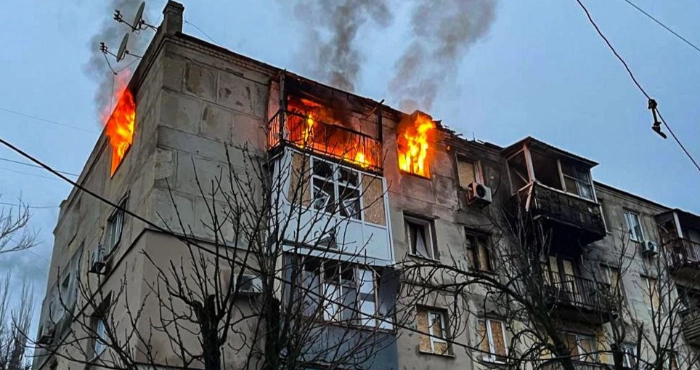 Наслідки дронових атак / ДСНС Херсонщини