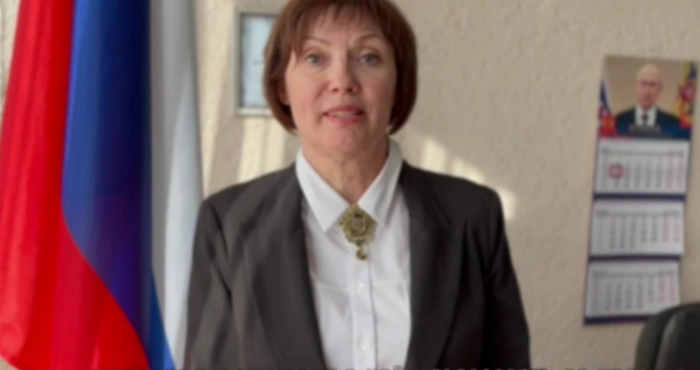 Лариса Косенко. Скріншот з окупаційних ресурсів.