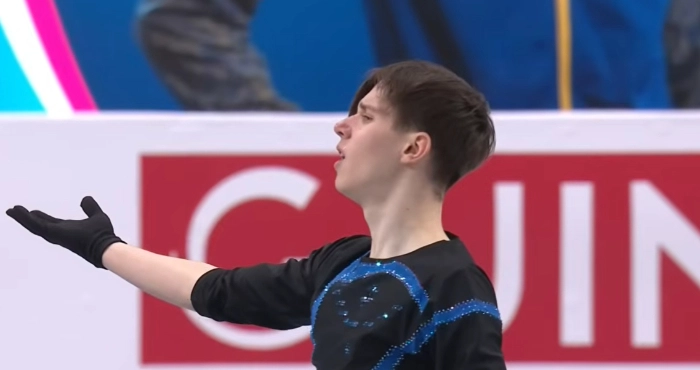 Кирило Марсак на Чемпіонаті Європи 2026 року / Скриншот Район.Херсон