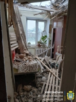 Наслідки ракетного обстрілу / Херсонська МВА