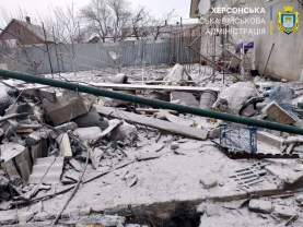 Наслідки ракетного обстрілу / Херсонська МВА