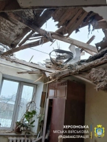 Наслідки ракетного обстрілу / Херсонська МВА