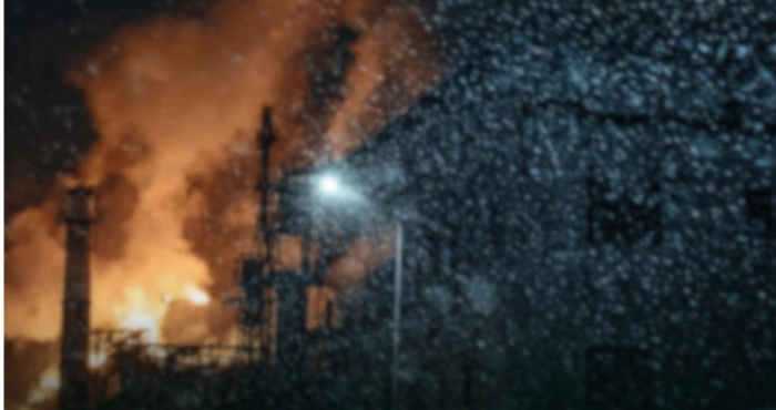 Херсонська ТЕЦ під російським обстрілом / Фото НАК «Нафтогаз»